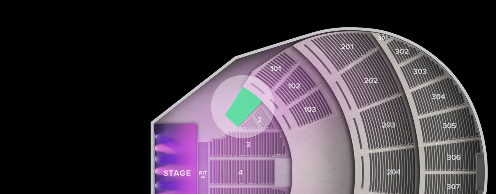 Seat view from Orchestra