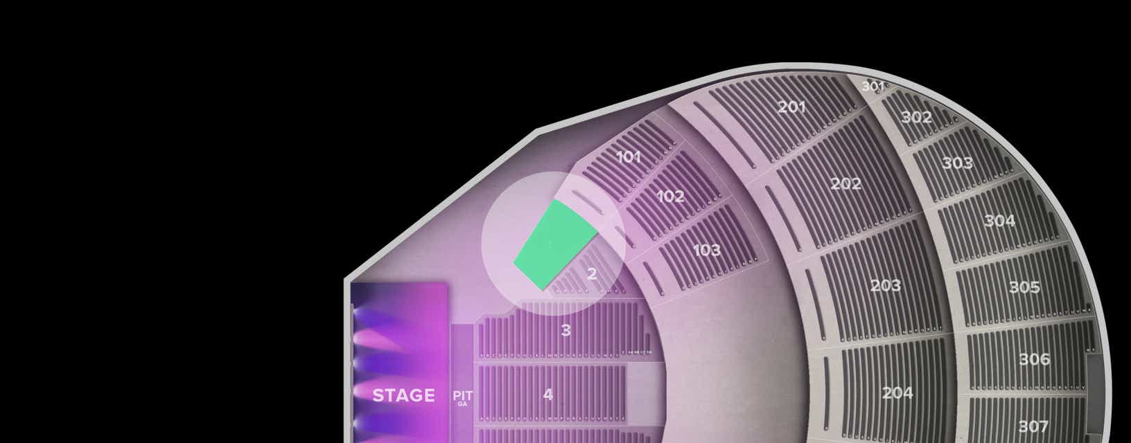Seat view from Orchestra