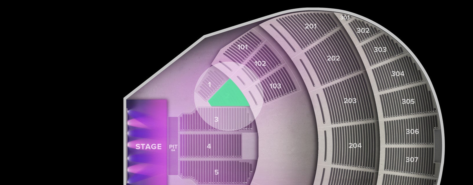 Seat view from Orchestra