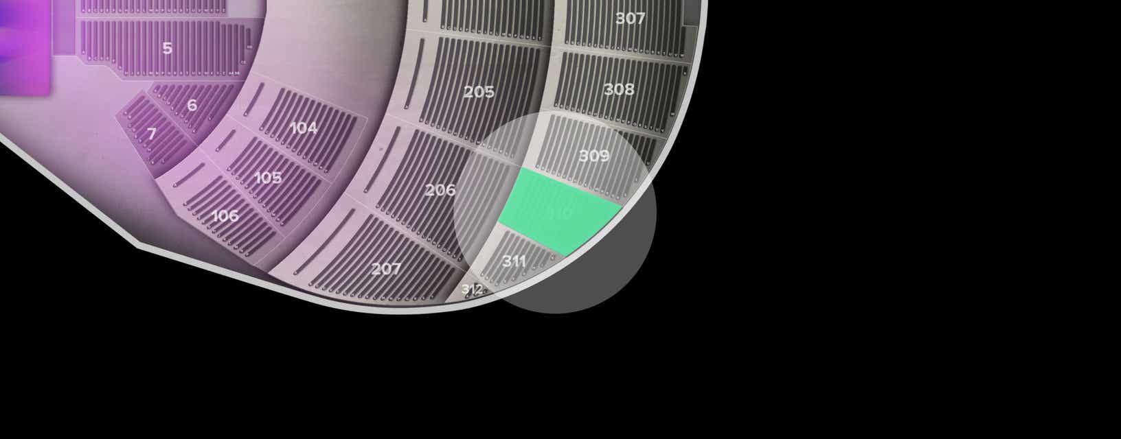 Seat view from 300 Level