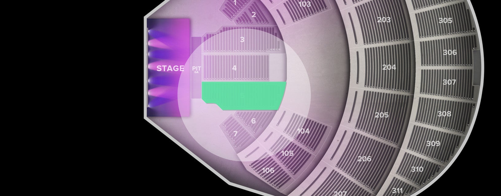 Seat view from Orchestra