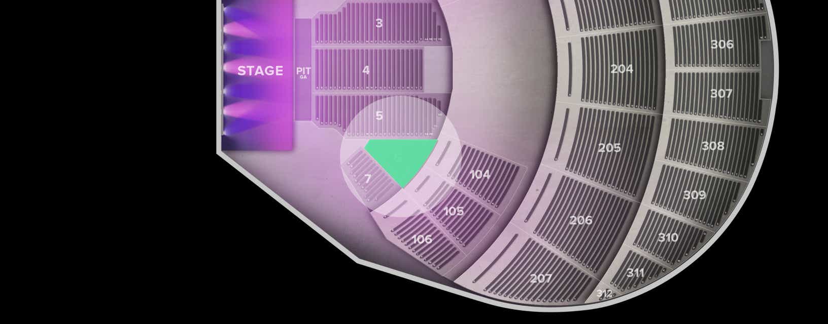 Seat view from Orchestra