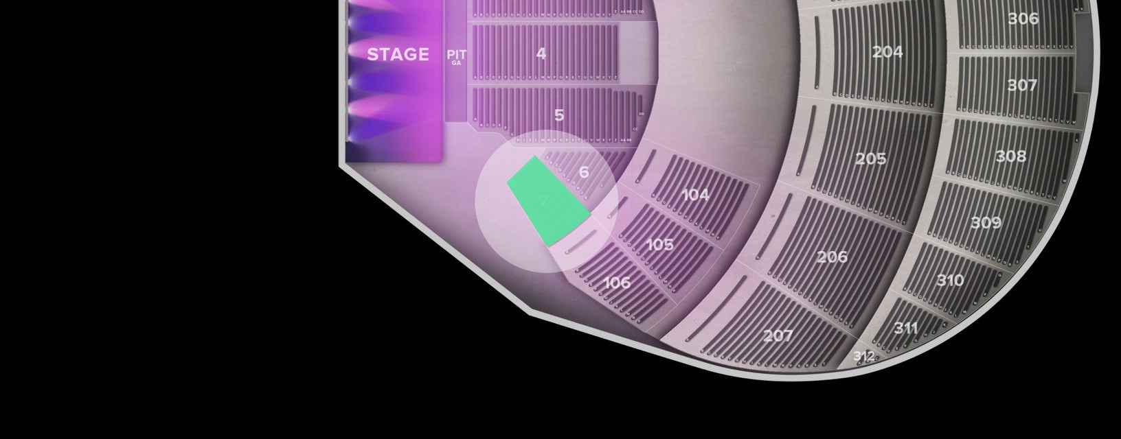 Seat view from Orchestra