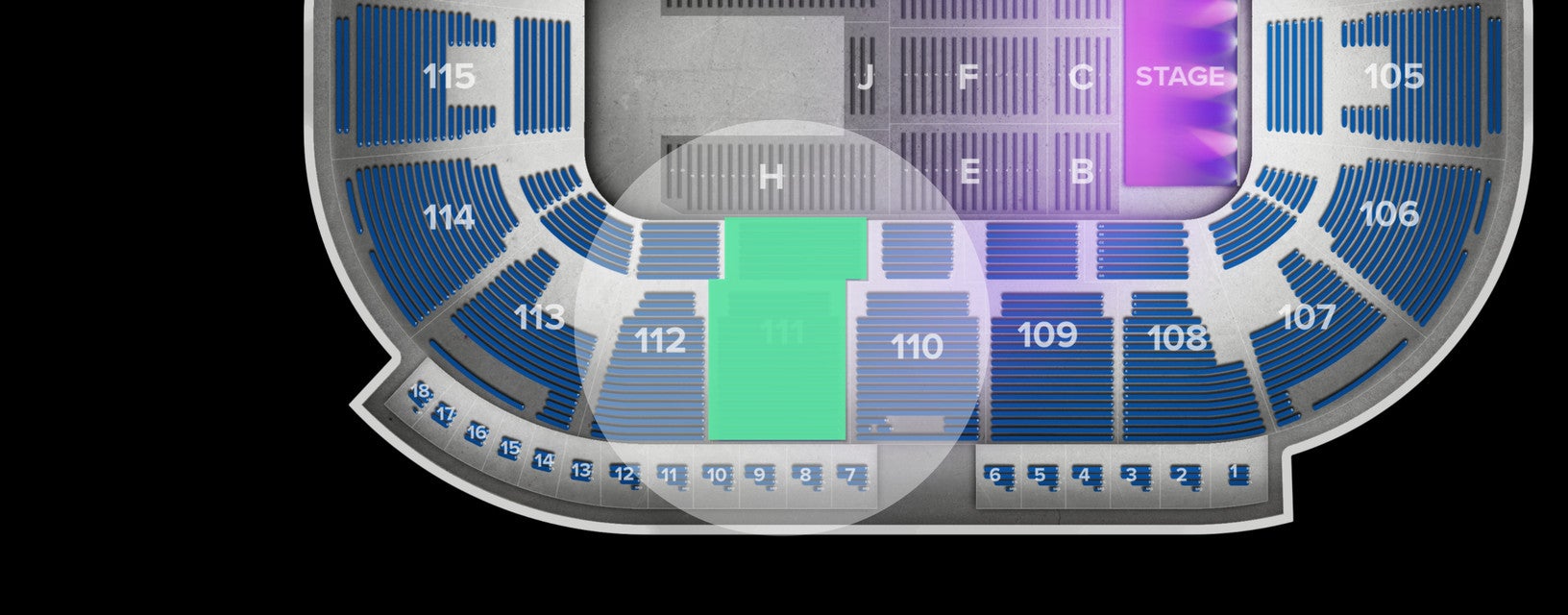 Seat view from Bowl