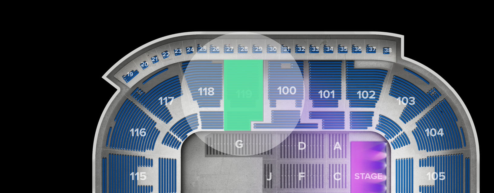 Seat view from Bowl