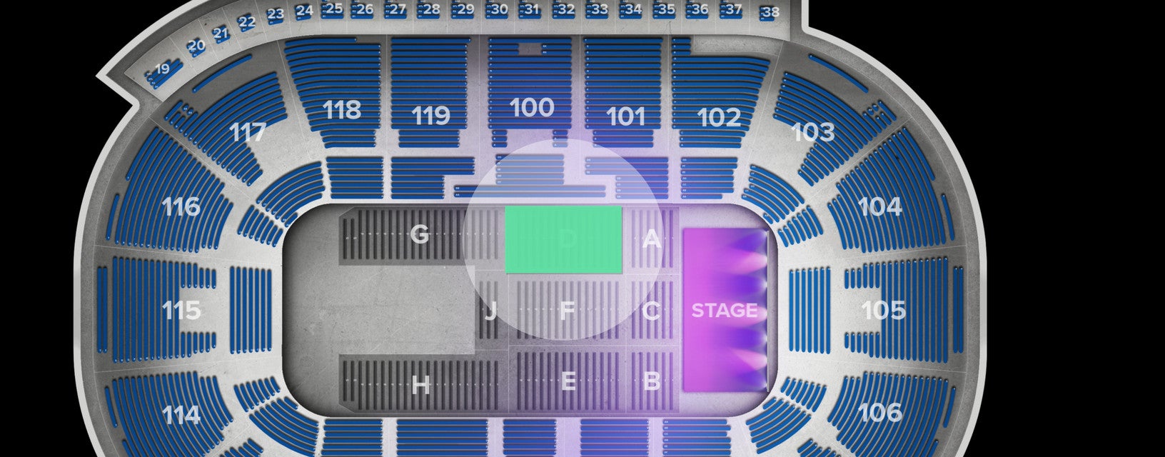 Seat view from Floor