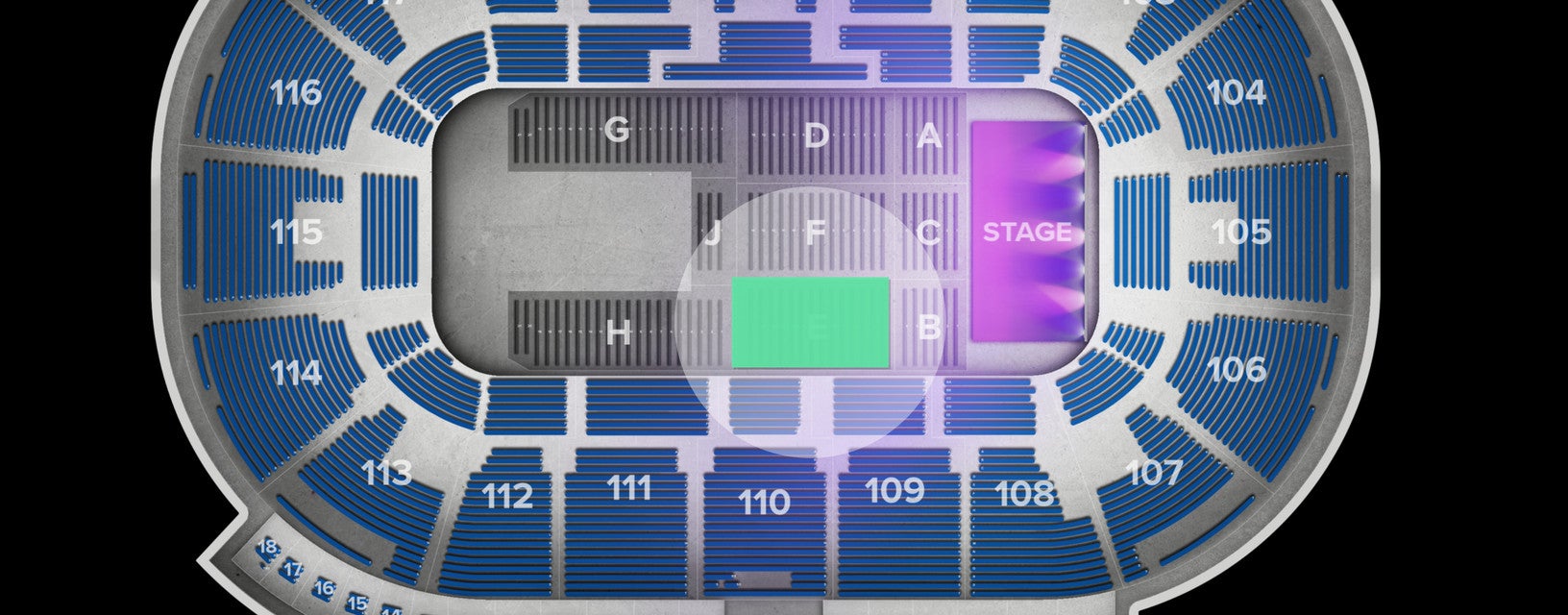 Seat view from Floor