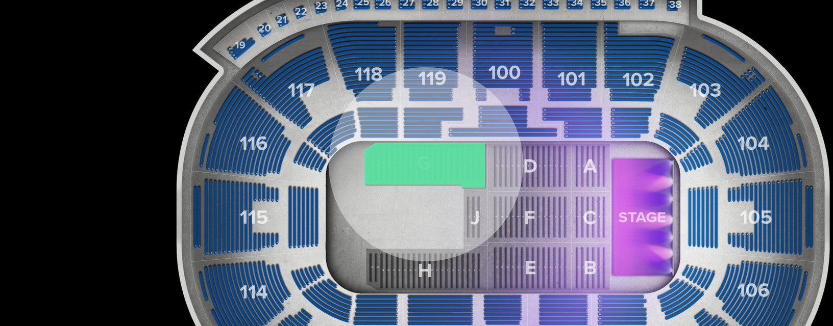Seat view from Floor