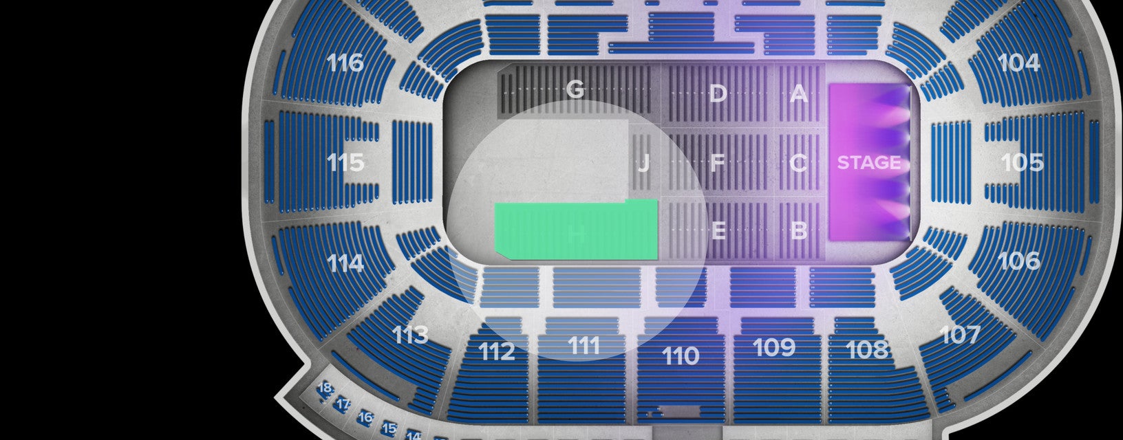 Seat view from Floor