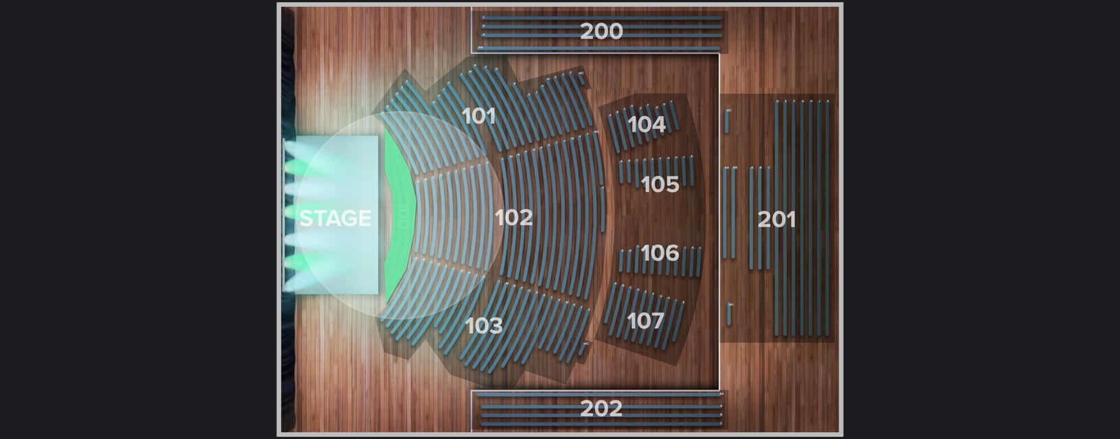 Seat view from Reserved