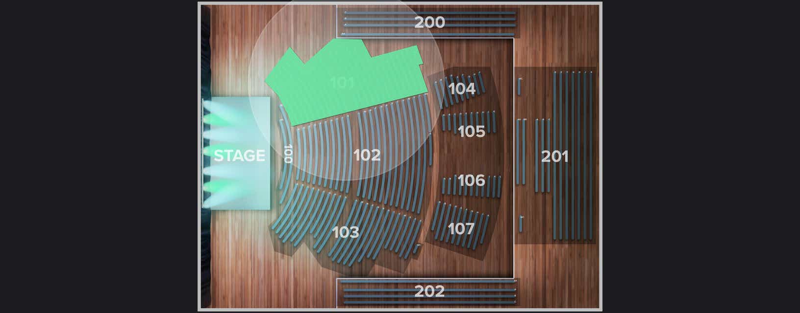 Seat view from Reserved