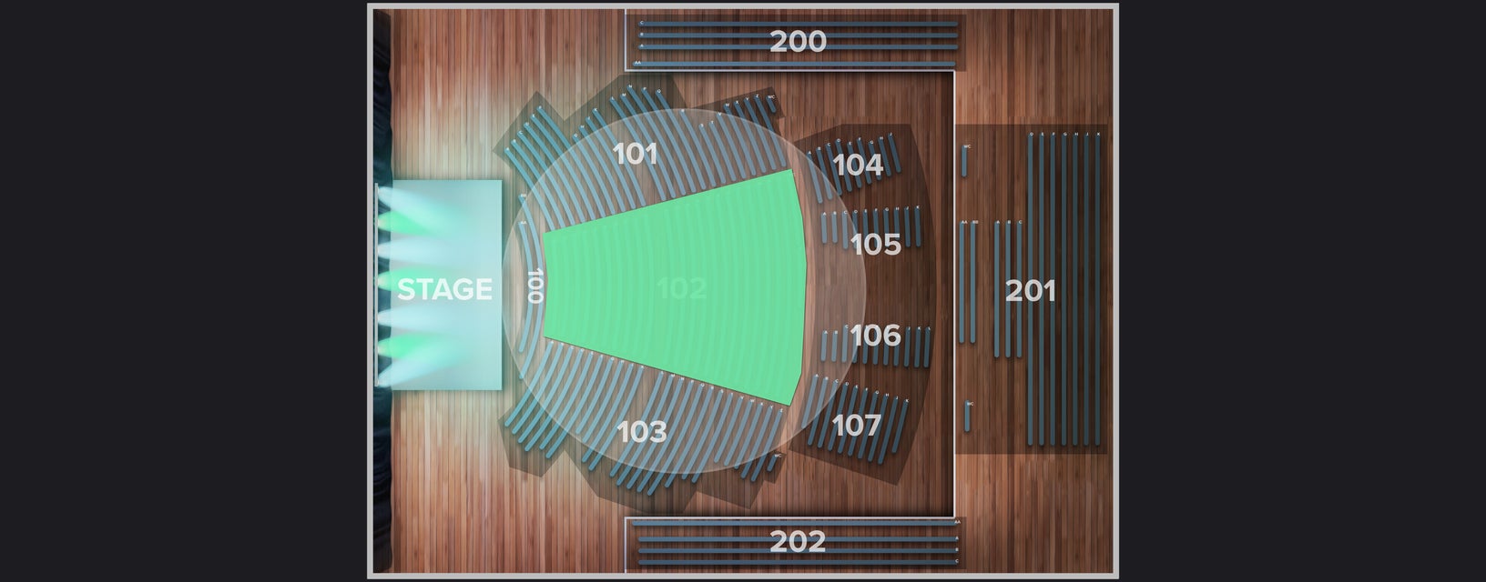Seat view from Reserved