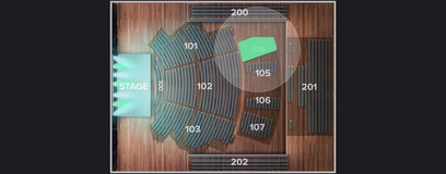 Seat view from Reserved