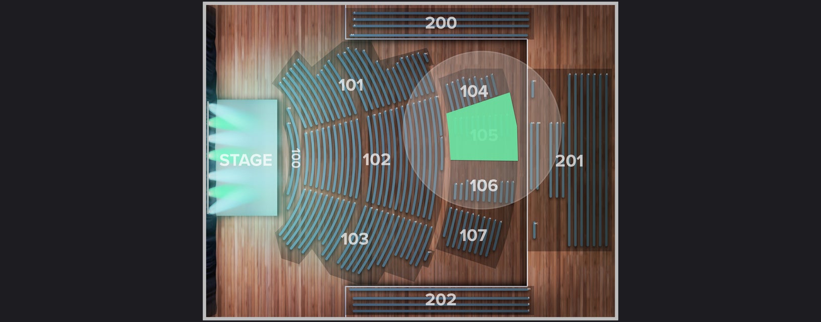 Seat view from Reserved