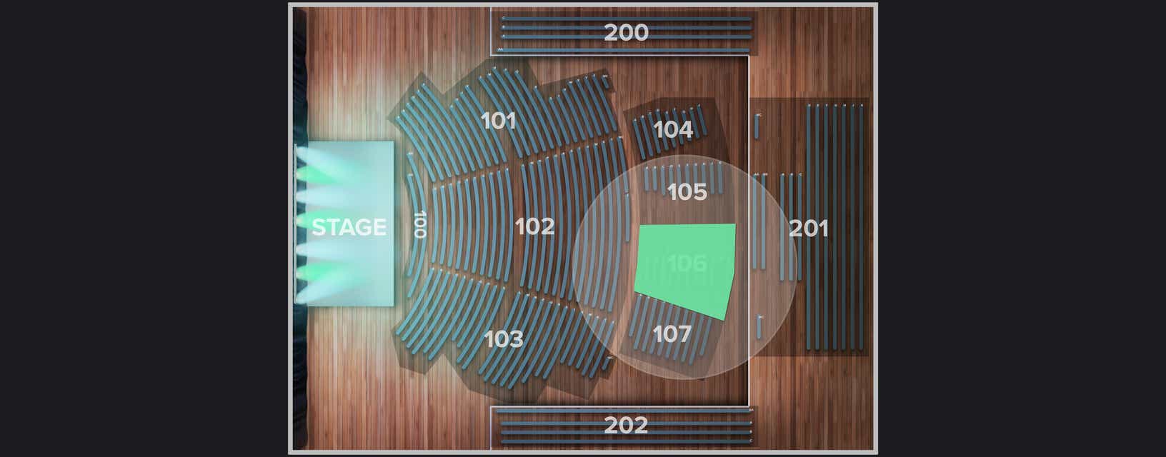 Seat view from Reserved