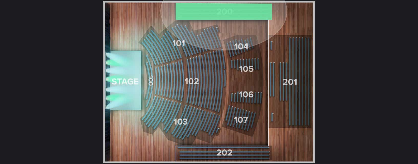 Seat view from Upper