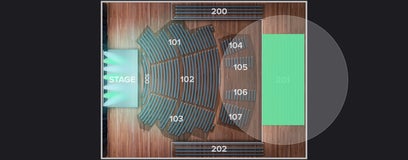 Seat view from Upper