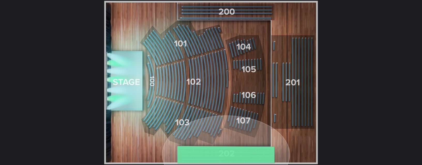 Seat view from Upper
