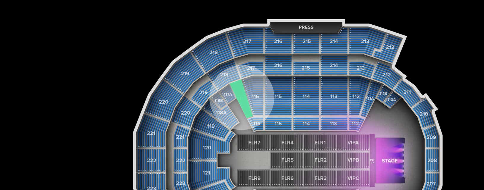 Seat view from Main