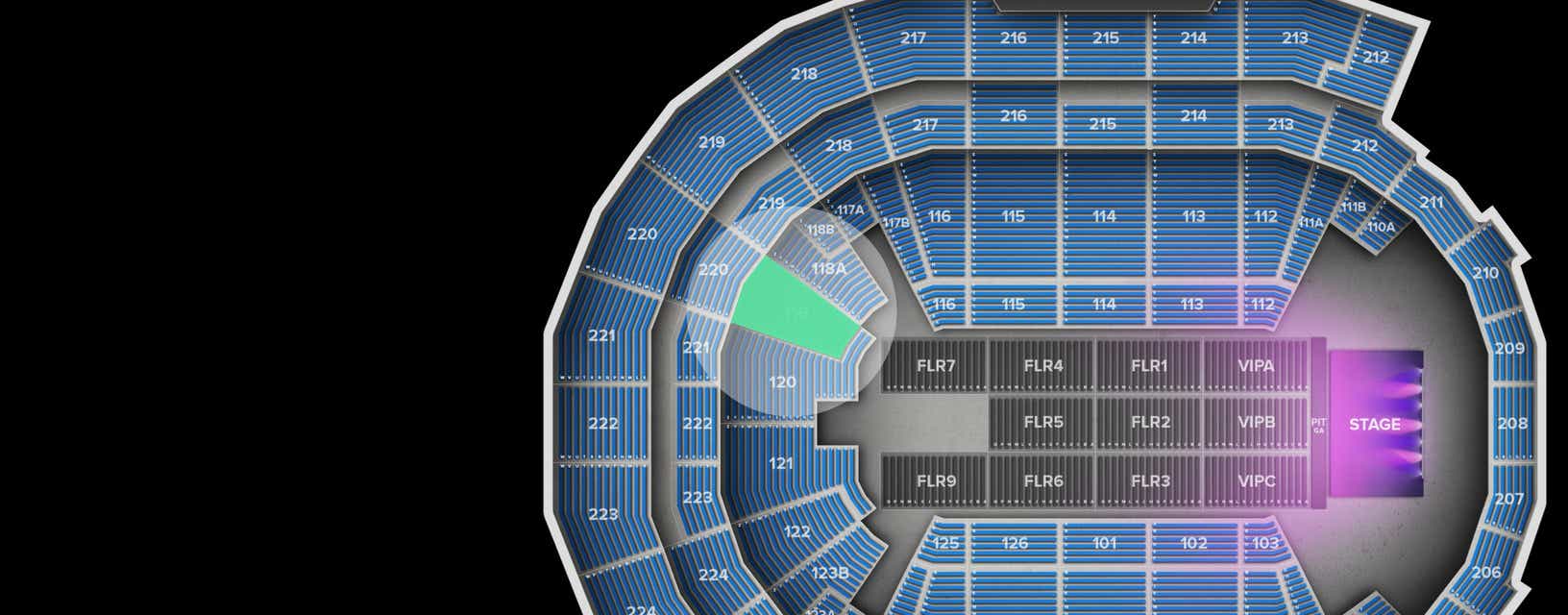 Seat view from Main