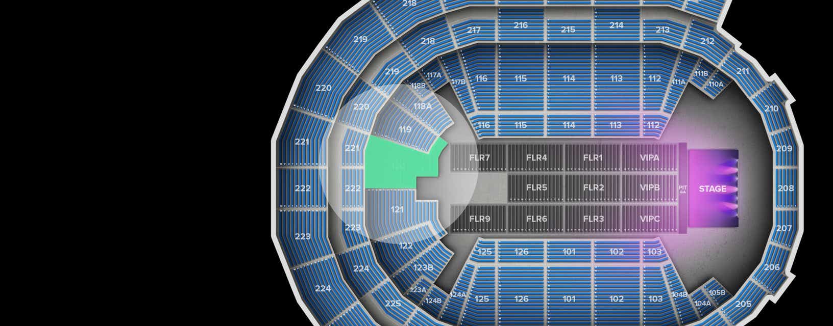 Seat view from Main
