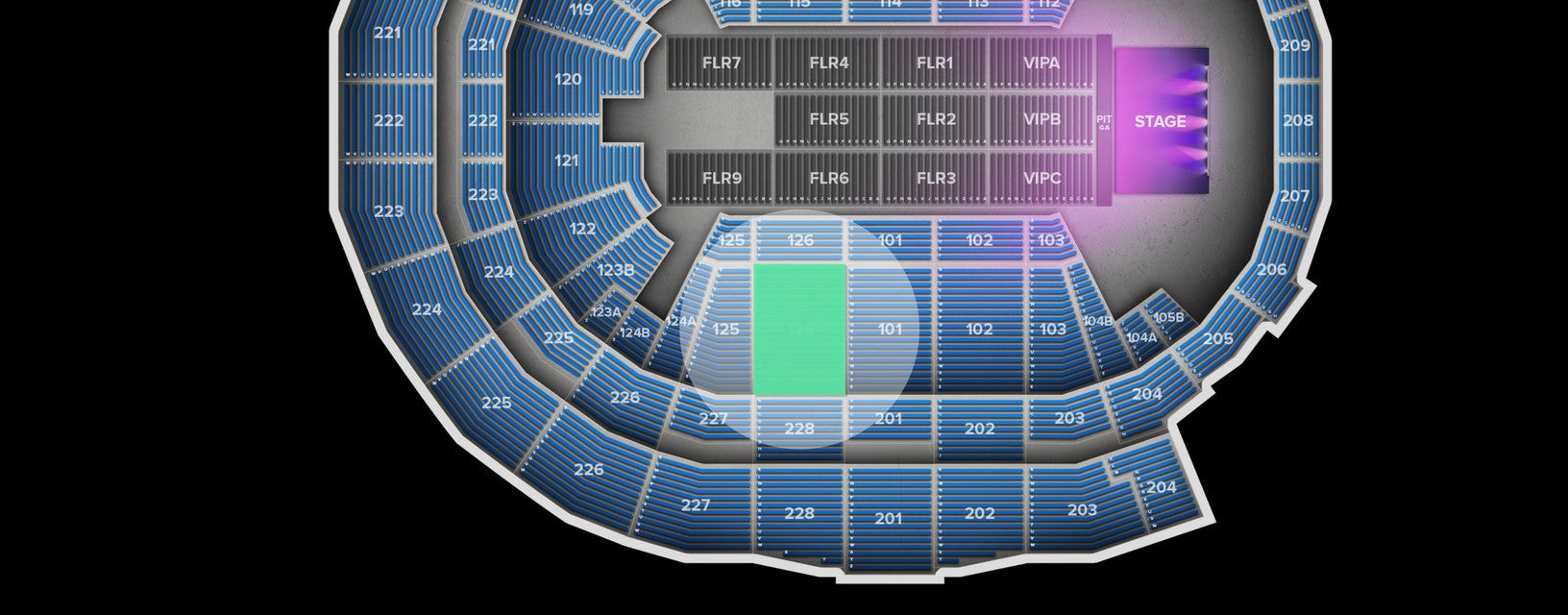 Seat view from Main