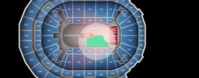 Seat view from Arena Gold Circle