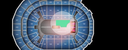 Seat view from Arena Gold Circle