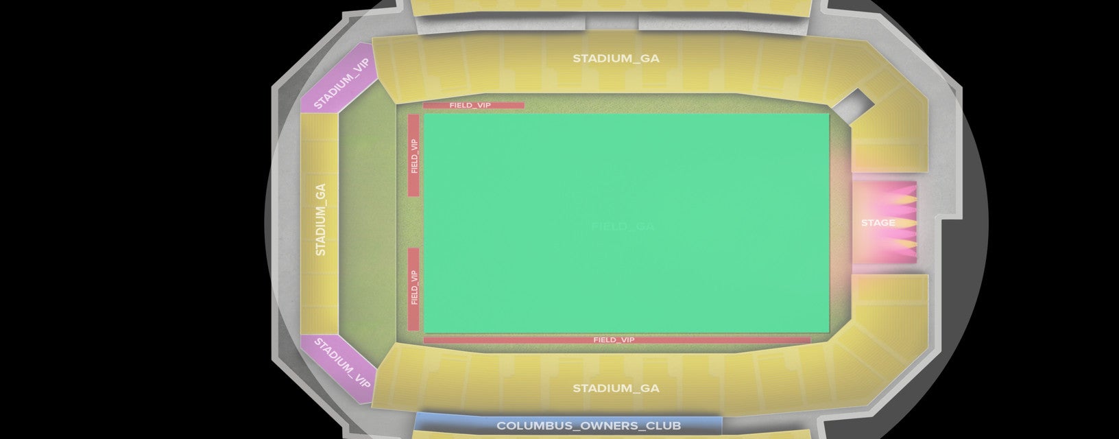 Seat view from Field GA