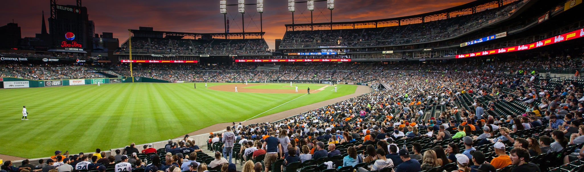 Seat view from Lower Outfield