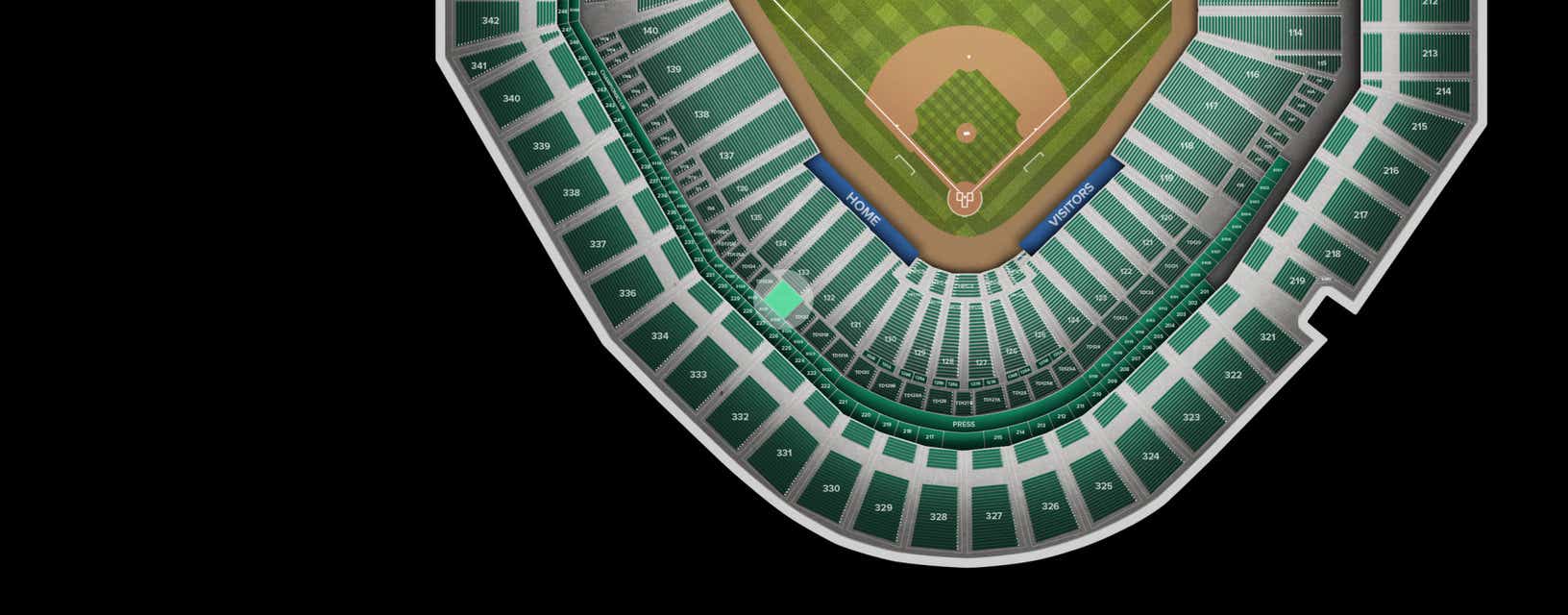 Seat view from Tiger Den