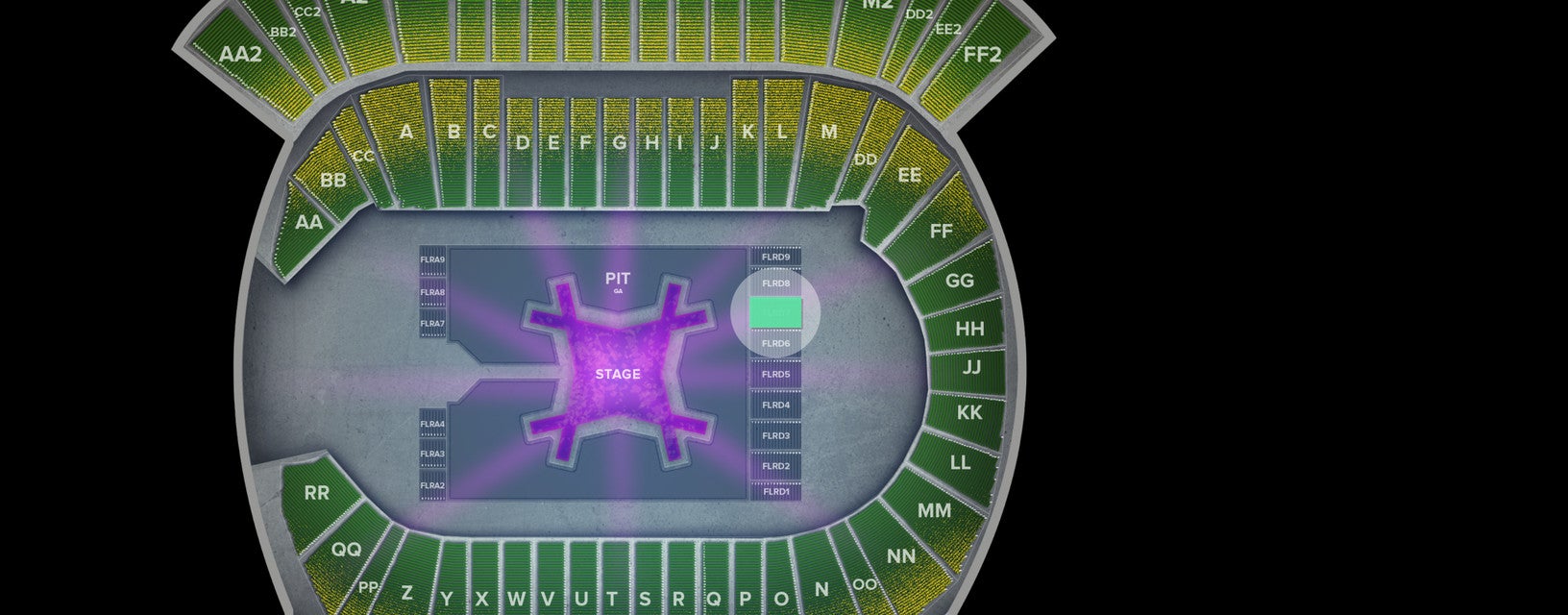 Seat view from Floor