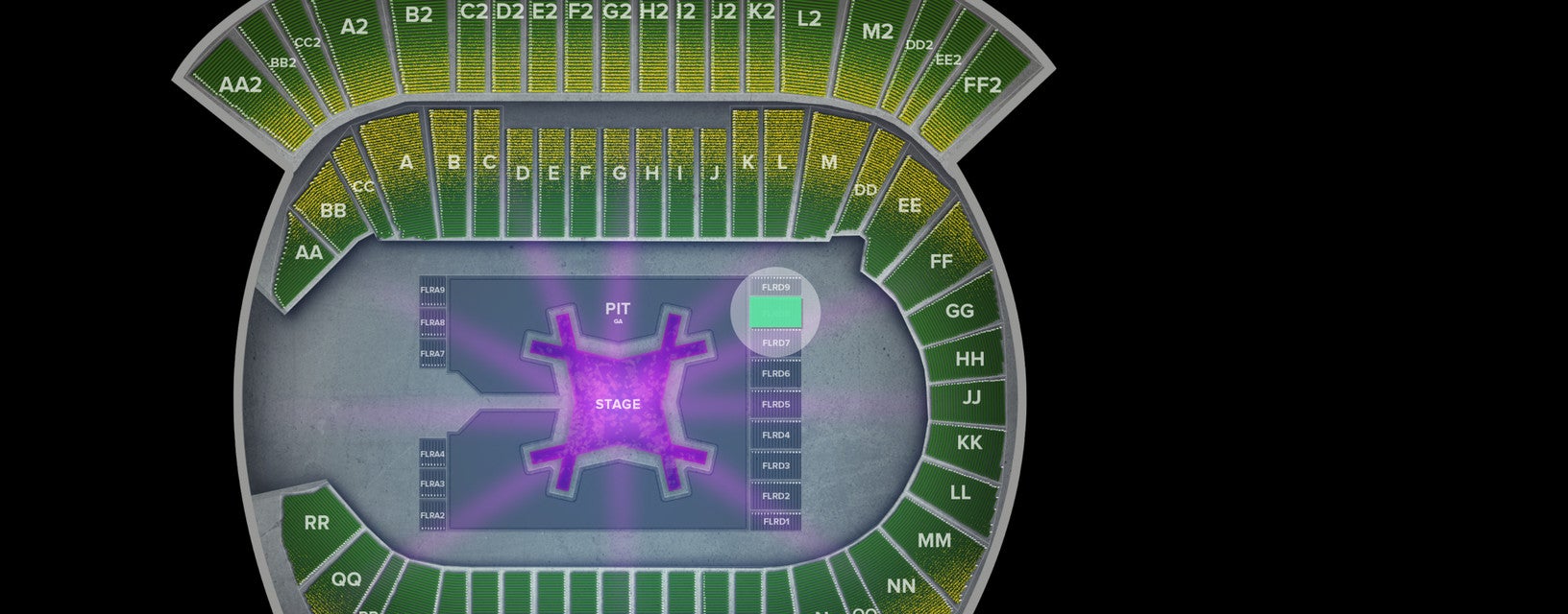 Seat view from Floor