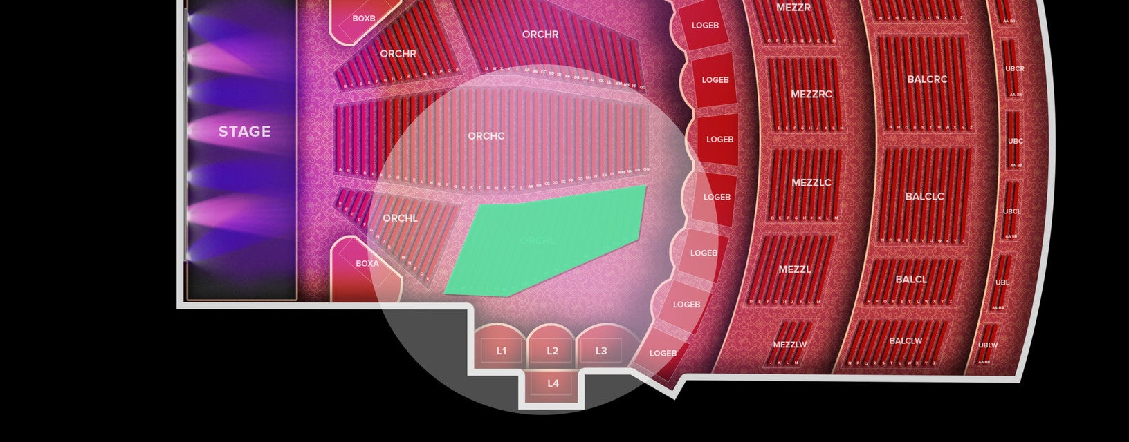 Seat view from Orchestra
