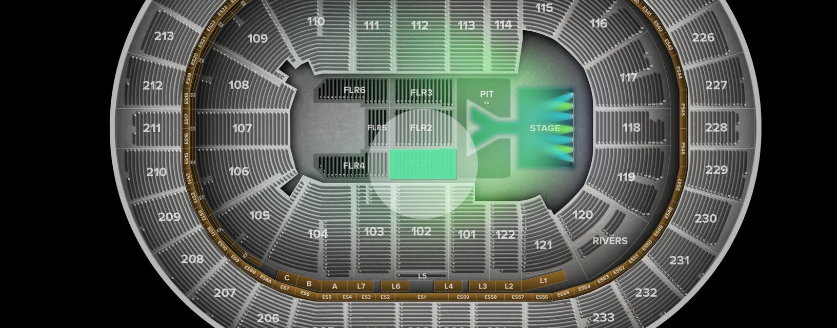 Seat view from Floor
