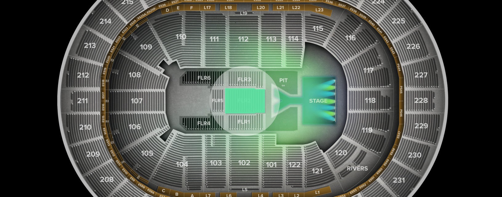 Seat view from Floor