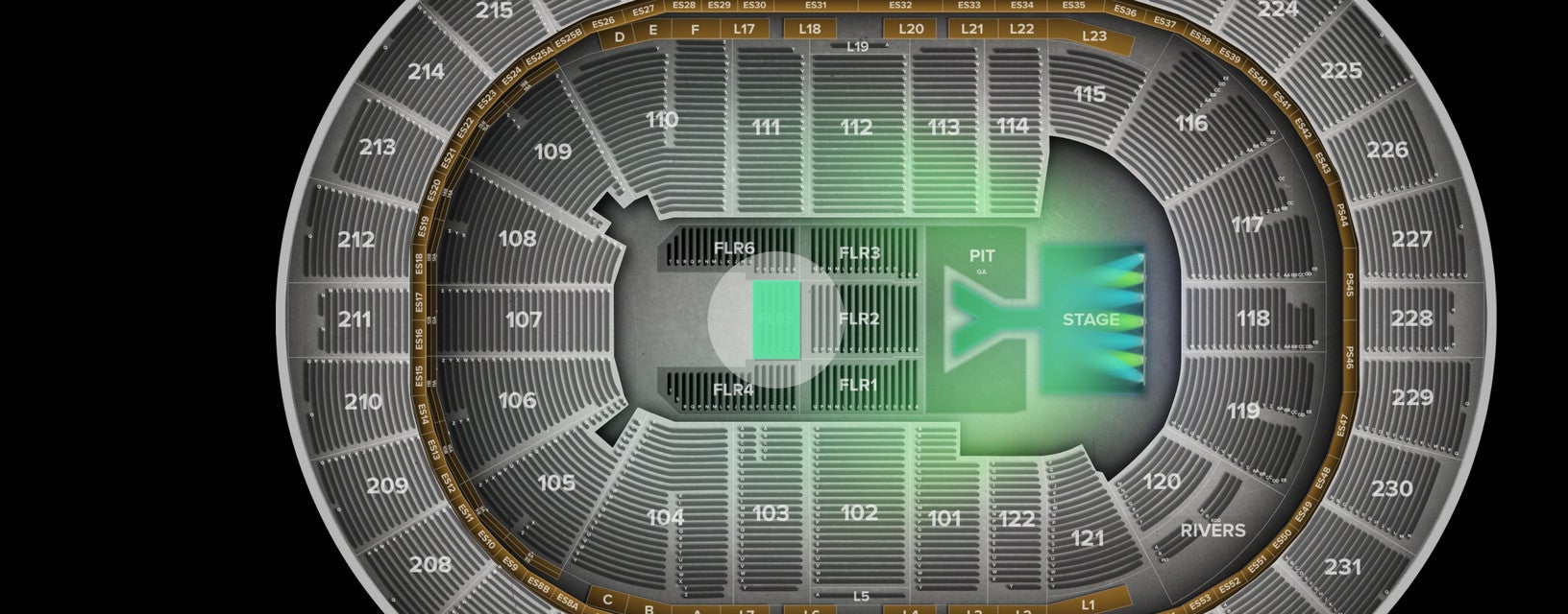 Seat view from Floor