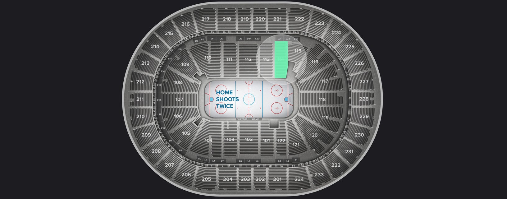 Seat view from Lower End