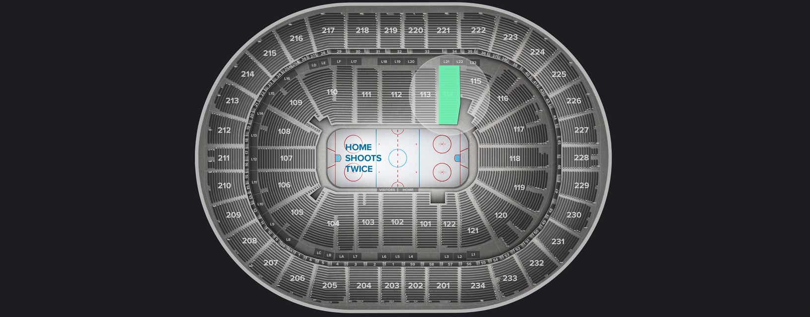 Seat view from Lower End