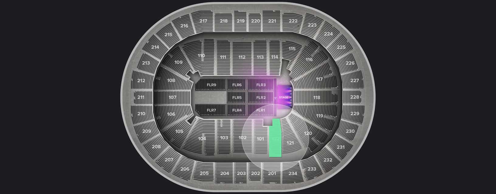 Seat view from Lower