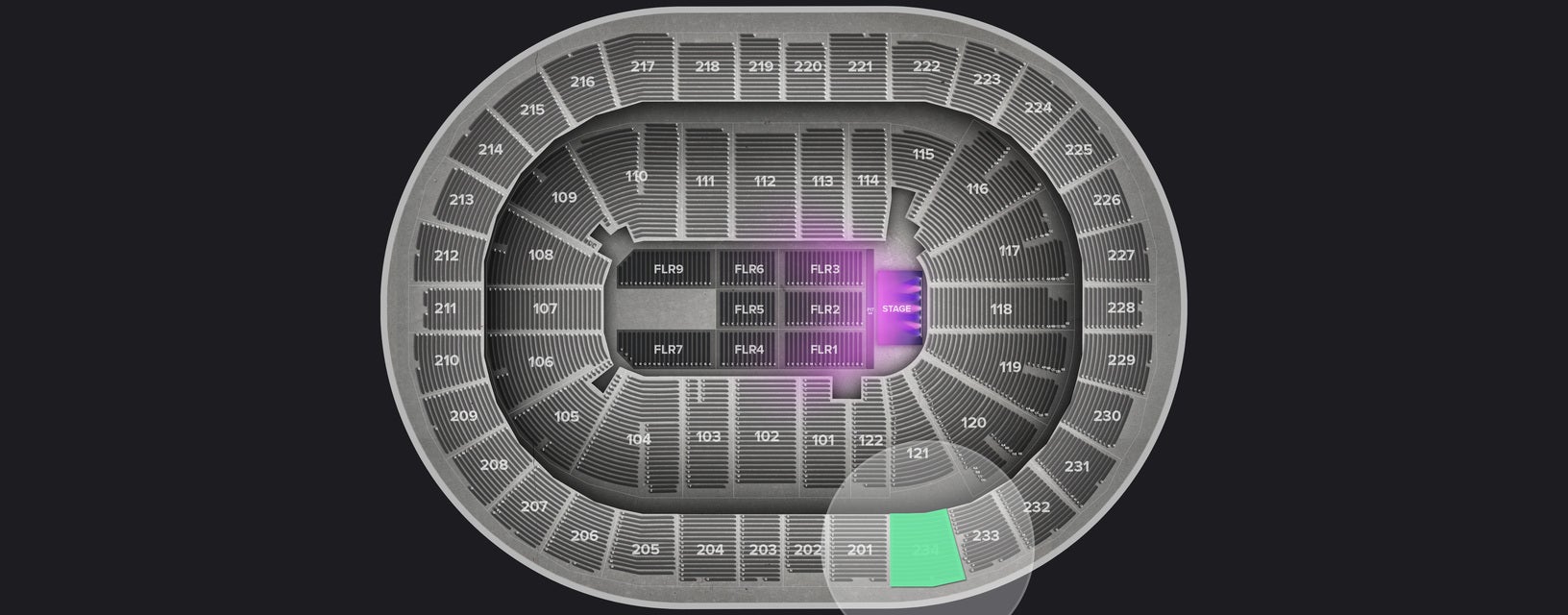 Seat view from Upper