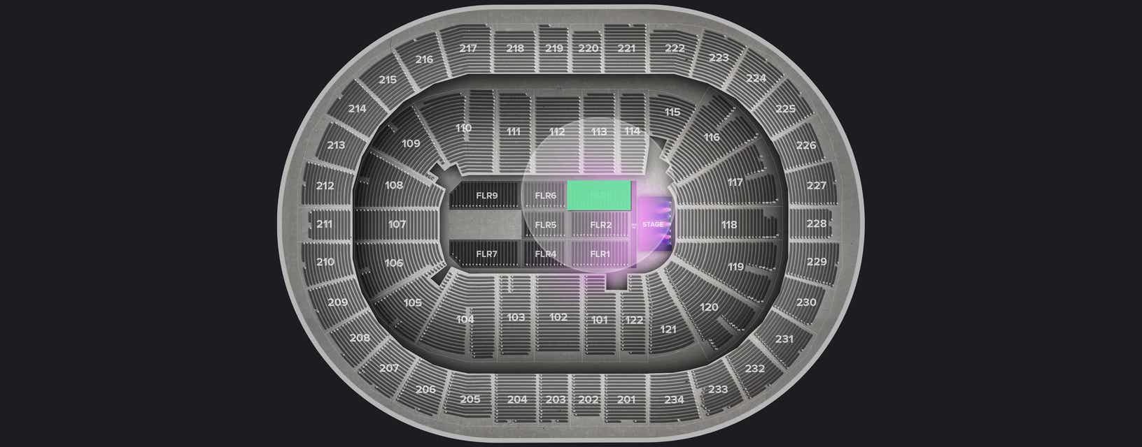 Seat view from Floor