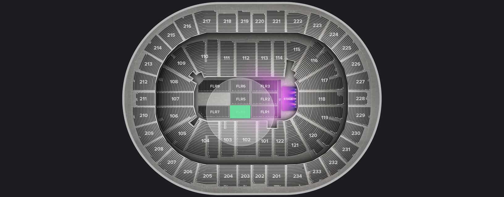 Seat view from Floor