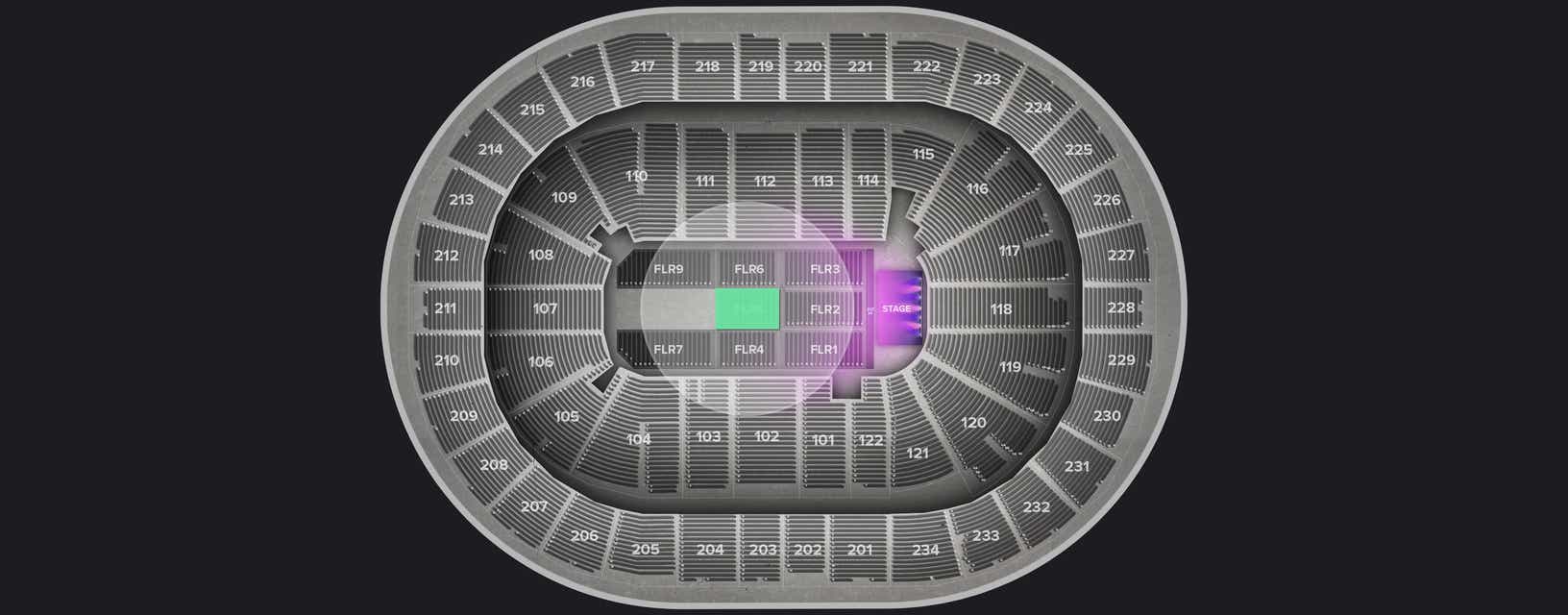 Seat view from Floor