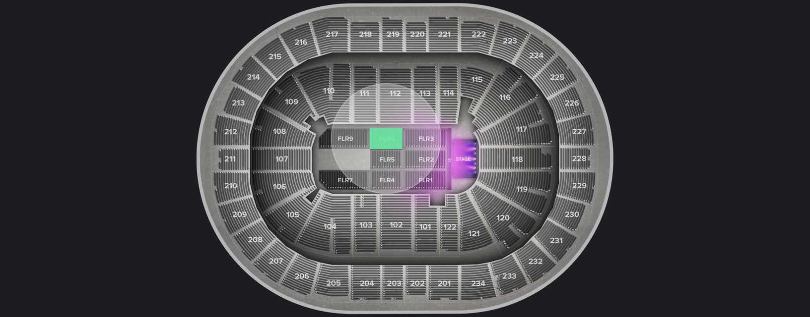 Seat view from Floor
