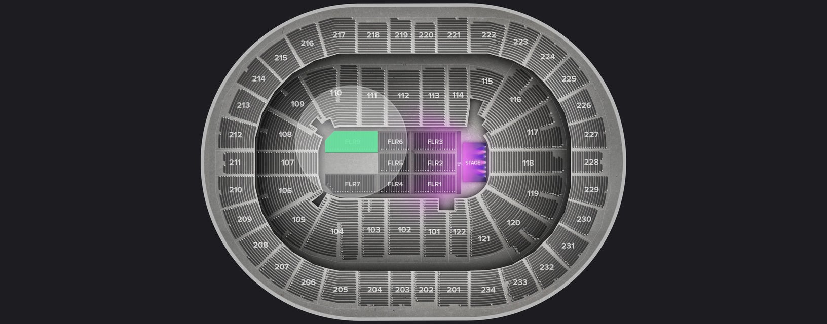 Seat view from Floor