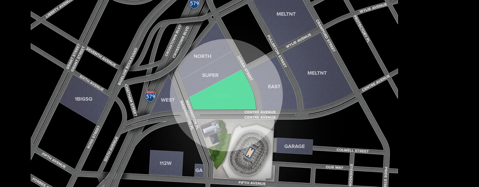 Seat view from South Lot
