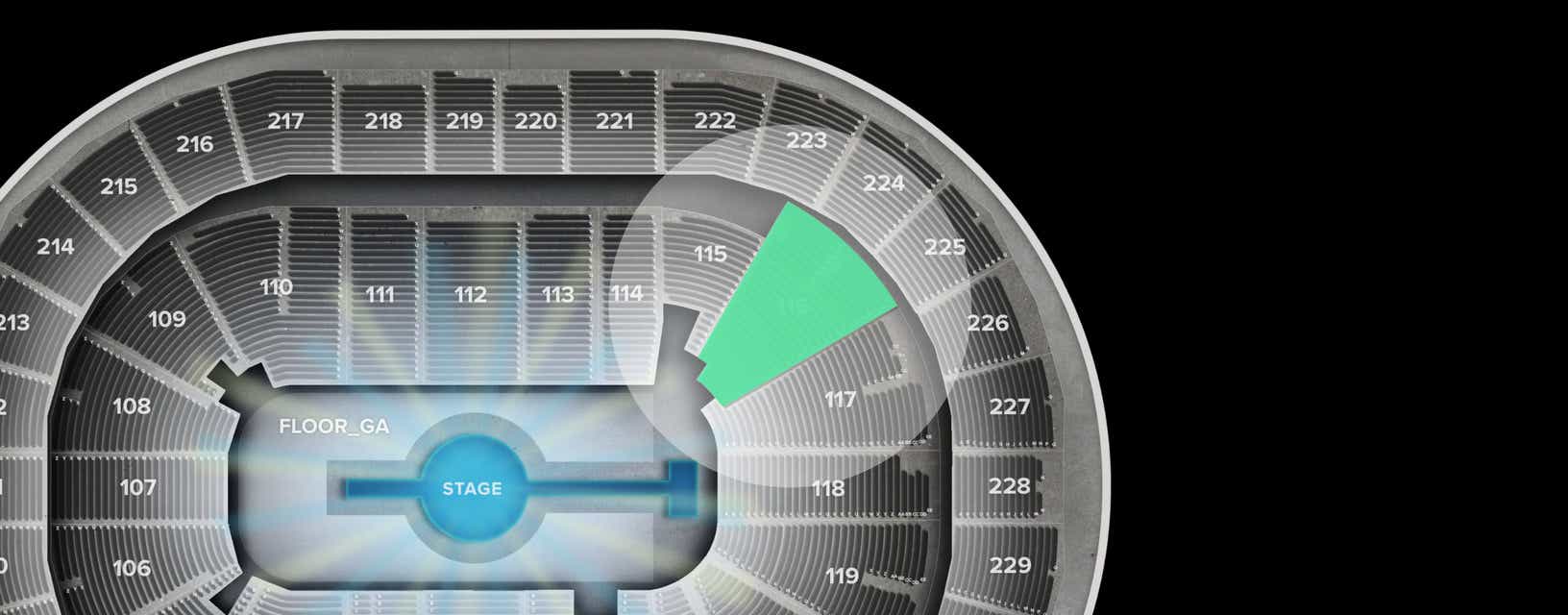 Seat view from Lower