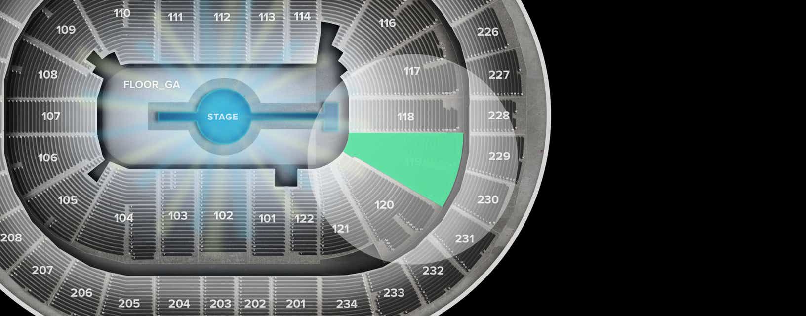 Seat view from Lower