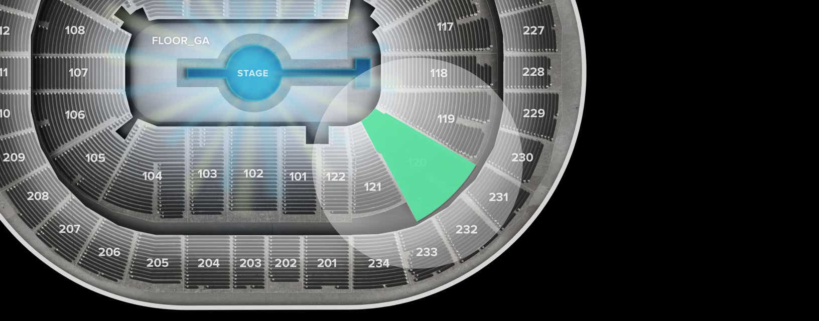 Seat view from Lower